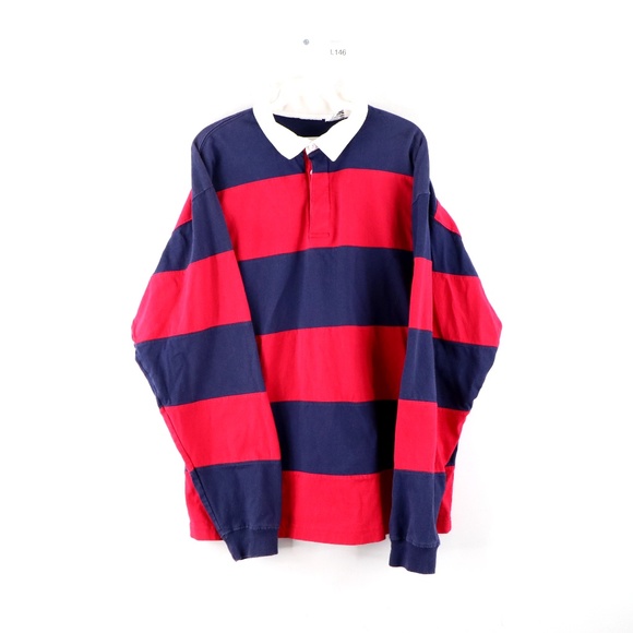 Vintage Shirts Vintage 9s Streetwear Color Block Rugby Shirt Poshmark